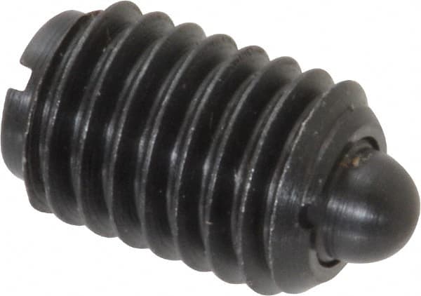 Gibraltar - 1/2-13, 3/4" Thread Length, 0.151" Plunger Projection, Steel Threaded Spring Plunger - 1/4" Max Plunger Diam, 0.75" Plunger Length, 5 Lb Init End Force, 28.5 Lb Final End Force - A1 Tooling