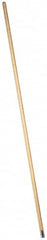 PRO-SOURCE - 60" Wood Female Thread Mop Handle - 1-1/8" Handle Diam, Metal Connector, Use with Wet Mops - A1 Tooling