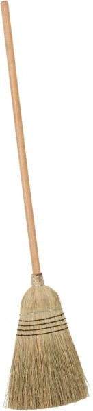 PRO-SOURCE - 60" OAL Corn Bristle Broom - Wood Handle - A1 Tooling