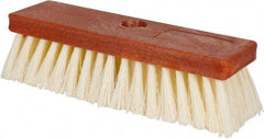 PRO-SOURCE - 1-1/2" Bristle Length, Polypropylene Utility Scrub Brush - 10" OAL, Wood Block - A1 Tooling