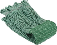 PRO-SOURCE - 5" Green Head Band, Small Blended Fiber Loop End Mop Head - 4 Ply, Clamp Jaw Connection, Use for General Purpose - A1 Tooling