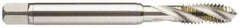 Guhring - 7/16-14 UNC 4 Flute 2BX Modified Bottoming Spiral Flute Tap - Powdered Metal, TiAlN Finish, 100mm OAL, Right Hand Flute, Right Hand Thread, Series 2922 - A1 Tooling