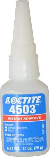 Loctite - 0.70 oz Bottle Clear Instant Adhesive - Series 4503 - A1 Tooling