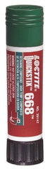 Loctite - 19 Gal Stick, Green, Low Strength Semisolid Retaining Compound - Series 668, 24 hr Full Cure Time, Heat Removal - A1 Tooling