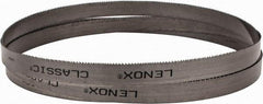 Lenox - 10 to 14 TPI, 7' 9" Long x 3/4" Wide x 0.035" Thick, Welded Band Saw Blade - Bi-Metal, Toothed Edge, Modified Raker Tooth Set, Flexible Back, Contour Cutting - A1 Tooling