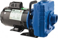 American Machine & Tool - 115/230 Volt, 1 Phase, 3/4 HP, Self Priming Centrifugal Pump - 1-1/2 Inch Inlet, 78 Head Pressure, Cast Iron Housing and Impeller - A1 Tooling