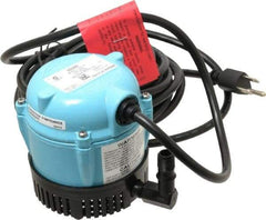 Little Giant Pumps - 1/200 HP, 3 psi, Aluminum Miniature Submersible Pump - 1/4 Inch Outlet, 18 Ft. Long Power Cord, 1.1 Amp - A1 Tooling