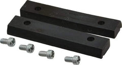 Panavise - 2-1/2" Wide x 1/2" High x 1/4" Thick, V-Groove Vise Jaw - Nylon, Fixed Jaw - A1 Tooling