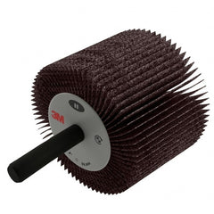 Mounted Flap Wheel: 1″ Face Width, 80 Grit, Aluminum Oxide Coated, Medium, 22,000 Max RPM