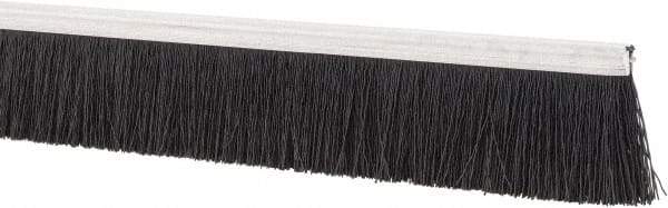 PRO-SOURCE - 1/2" Back Strip Brush Width, Metal Black Nylon Strip Brush - 1" Bristle Length, Nylon, 36" OAL - A1 Tooling