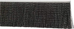 PRO-SOURCE - 1/2" Back Strip Brush Width, Metal Black Nylon Strip Brush - 4" Bristle Length, Nylon, 36" OAL - A1 Tooling