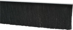 PRO-SOURCE - 1/2" Back Strip Brush Width, Metal Black Nylon Strip Brush - 6" Bristle Length, Nylon, 36" OAL - A1 Tooling