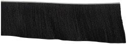 PRO-SOURCE - 1/2" Back Strip Brush Width, Metal Black Nylon Strip Brush - 6" Bristle Length, Nylon, 72" OAL - A1 Tooling