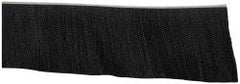 PRO-SOURCE - 1/2" Back Strip Brush Width, Metal Black Nylon Strip Brush - 6" Bristle Length, Nylon, 72" OAL - A1 Tooling