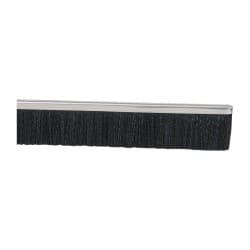 PRO-SOURCE - 5/16" Back Strip Brush Width, Metal Black Nylon Strip Brush - 1" Bristle Length, Nylon, 36" OAL - A1 Tooling