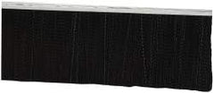 PRO-SOURCE - 5/16" Back Strip Brush Width, Metal Black Nylon Strip Brush - 4" Bristle Length, Nylon, 36" OAL - A1 Tooling