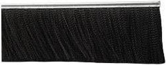 PRO-SOURCE - 5/16" Back Strip Brush Width, Metal Black Nylon Strip Brush - 4" Bristle Length, Nylon, 72" OAL - A1 Tooling