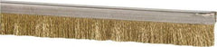 PRO-SOURCE - 1/2" Back Strip Brush Width, Stainless Steel Back Strip Brush - 1" Bristle Length, Brass, 36" OAL - A1 Tooling