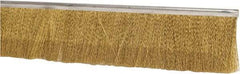 PRO-SOURCE - 1/2" Back Strip Brush Width, Stainless Steel Back Strip Brush - 2" Bristle Length, Brass, 36" OAL - A1 Tooling