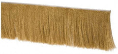 PRO-SOURCE - 1/2" Back Strip Brush Width, Stainless Steel Back Strip Brush - 6" Bristle Length, Brass, 36" OAL - A1 Tooling