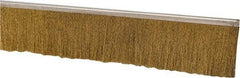 PRO-SOURCE - 1/2" Back Strip Brush Width, Stainless Steel Back Strip Brush - 2" Bristle Length, Brass, 72" OAL - A1 Tooling