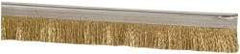 PRO-SOURCE - 5/16" Back Strip Brush Width, Stainless Steel Back Strip Brush - 1" Bristle Length, Stainless Steel, 36" OAL - A1 Tooling