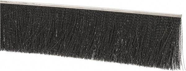 PRO-SOURCE - 1/2" Back Strip Brush Width, Stainless Steel Back Strip Brush - 4" Bristle Length, Nylon, 72" OAL - A1 Tooling