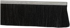 PRO-SOURCE - 1/2" Back Strip Brush Width, Metal Black Nylon Strip Brush - 4" Bristle Length, Nylon, 36" OAL - A1 Tooling