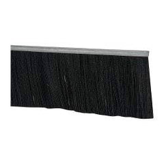 PRO-SOURCE - 1/2" Back Strip Brush Width, Metal Black Nylon Strip Brush - 5" Bristle Length, Nylon, 36" OAL - A1 Tooling