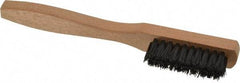 Made in USA - 7-1/2" OAL, Nylon Utility Brush - 9/16" Bristle Length, 1-1/2" Long x 1/2" Wide Head, Straight Hardwood Handle - A1 Tooling