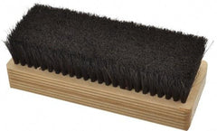 Made in USA - 1" Bristle Length, Horsehair Cleaning & Finishing Brush - 6-1/2" Long x 2-3/8" Wide Head, 6" OAL, Hardwood Block - A1 Tooling