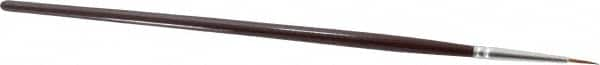 PRO-SOURCE - #1 Sable Artist's Paint Brush - 5/64" Wide, 5/16" Bristle Length, 5-1/2" Wood Handle - A1 Tooling