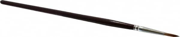 PRO-SOURCE - #5 Sable Artist's Paint Brush - 9/64" Wide, 9/16" Bristle Length, 5-1/2" Wood Handle - A1 Tooling