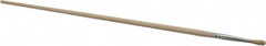 PRO-SOURCE - #1 Pig/Boar Artist's Paint Brush - 1/8" Wide, 5/8" Bristle Length, 11" Wood Handle - A1 Tooling