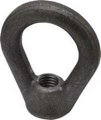 Made in USA - 2,700 Lb Capacity, M12x1.75 Thread, Carbon Steel Heavy Duty Lifting Eye Nut - Grade C-1030, 2.5" Long x 2-1/2" High, 1-1/4" Inside & 2" Outside Eye Diam, 7/8" Bell/Base Width - A1 Tooling