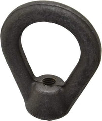 Made in USA - 2,700 Lb Capacity, M8x1.25 Thread, Carbon Steel Heavy Duty Lifting Eye Nut - Grade C-1030, 2.5" Long x 2-1/2" High, 1-1/4" Inside & 2" Outside Eye Diam, 7/8" Bell/Base Width - A1 Tooling