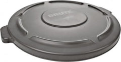 Rubbermaid - Round Lid for Use with 55 Gal Round Trash Cans - Gray, Polyethylene, For 2655 Brute Trash Cans - A1 Tooling