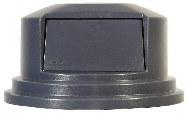 Rubbermaid - Round Lid for Use with 55 Gal Round Trash Cans - Gray, Polyethylene, For 2655 Brute Trash Cans - A1 Tooling