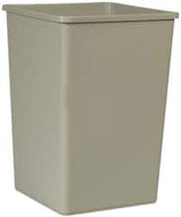 Rubbermaid - 35 Gal Gray Square Trash Can - Polyethylene, 27-5/8" High x 19-1/2" Long x 19-1/2" Wide - A1 Tooling