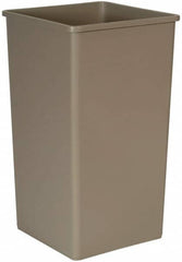 Rubbermaid - 50 Gal Beige Square Trash Can - Polyethylene, 34-1/4" High x 19-1/2" Long x 19-1/2" Wide - A1 Tooling