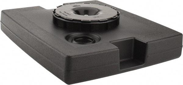 Rubbermaid - Black Plastic Weighted Base - Compatible with 56 Gal Containers, 21-1/8" Long, 5" High - A1 Tooling