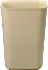 Rubbermaid - 40 Qt Beige Rectangle Trash Can - Fiberglass, 20" High x 15" Long x 11-1/4" Wide - A1 Tooling