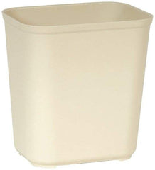 Rubbermaid - 28 Qt Gray Rectangle Trash Can - Fiberglass, 14" High x 16-1/2" Long x 9" Wide - A1 Tooling