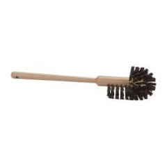 Rubbermaid - 17" OAL Toilet Bowl Brush - Polypropylene Bristles, 1-1/2" Bristle Length, 17" Plastic Handle, Brown - A1 Tooling