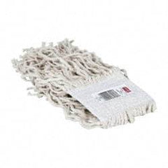 Rubbermaid - White Head Band, Small Cotton #16 Size Cut End Mop Head - 4 Ply, Clamp Jaw & Side Loading Connection, Use for General Purpose - A1 Tooling