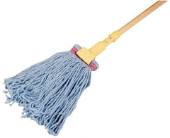 Rubbermaid - 5" Blue Head Band, Large Blended Fiber Loop End Mop Head - 4 Ply, Clamp Jaw Connection, Use for General Purpose - A1 Tooling