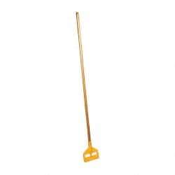 Rubbermaid - 60" Hardwood Quick Connect Mop Handle - 1 to 1-1/4" Wet Mop Head Band, Plastic Connector, Use with Wet Mops - A1 Tooling