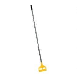 Rubbermaid - 60" Fiberglass Quick Connect Mop Handle - 1 to 1-1/4" Wet Mop Head Band, Plastic Connector, Use with Wet Mops - A1 Tooling