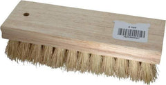 PRO-SOURCE - 1" Bristle Length, Tampico Scrub Brush - 7" OAL, Hardwood Block - A1 Tooling