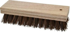 PRO-SOURCE - 1" Bristle Length, Palmyra Scrub Brush - 7" OAL, Hardwood Block - A1 Tooling